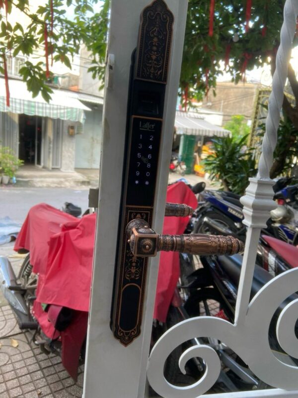 Laffer WA02, khóa vân tay 2 mặt dành cho cửa cổng biệt thự - Image 2